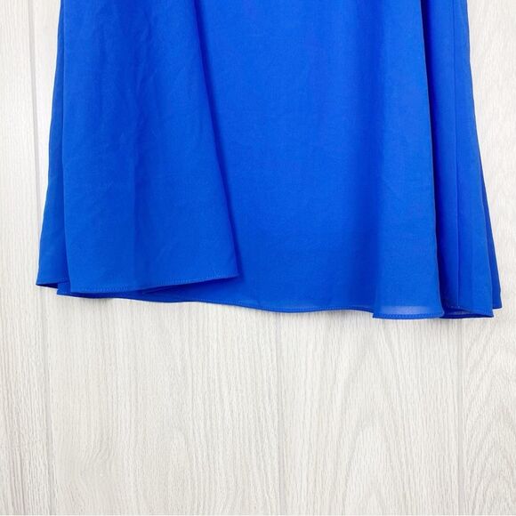 Lulus | Blue Ruffle Mini Shift Dress Size Large - Picture 10 of 13